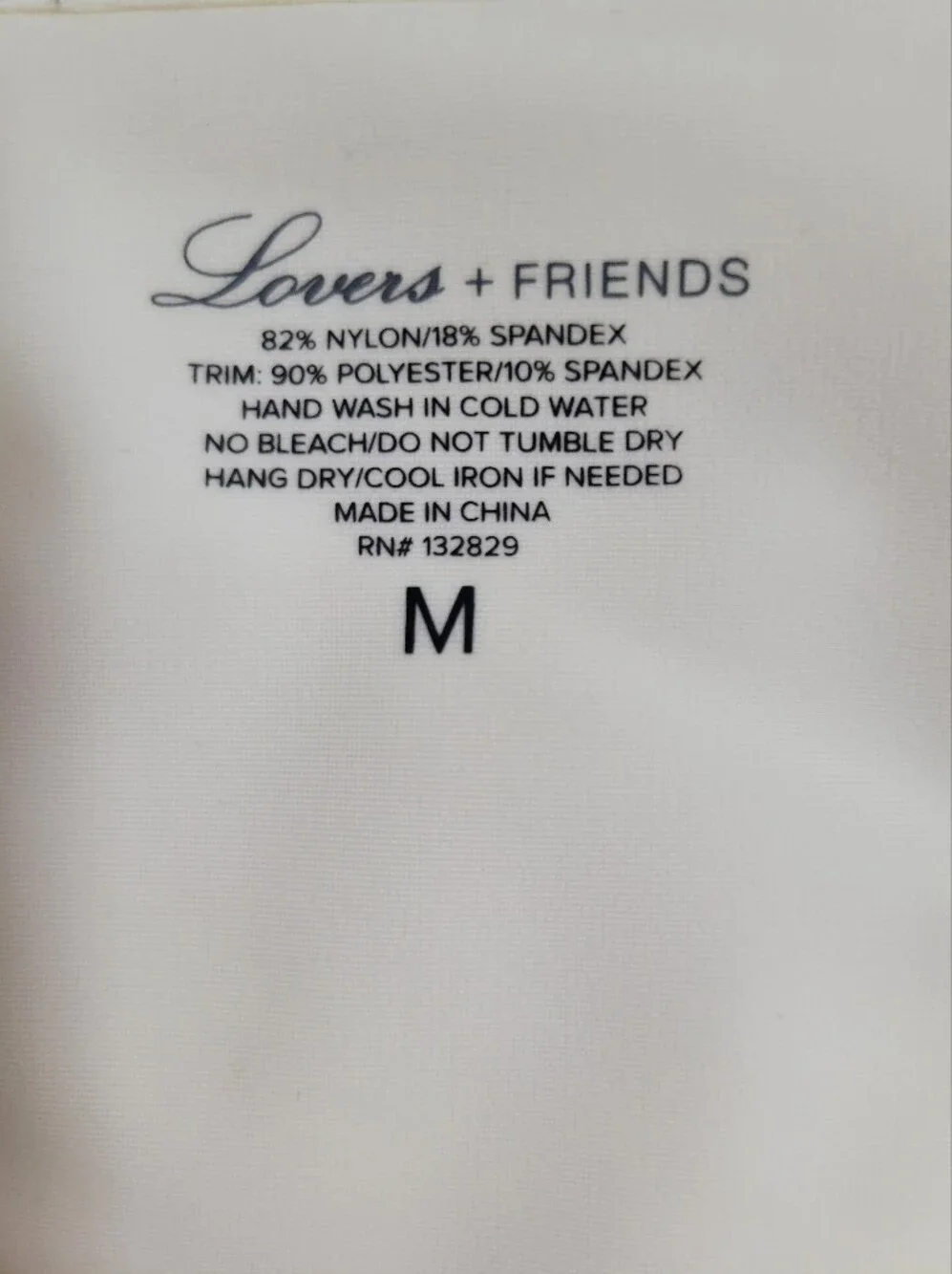 Lovers + Friends Cream Bikini Bottom with Minimal Tag Detail - Picture 3 of 3